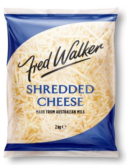 Cheese, Fine Tasty Shred 2Kg Fred Walker (GF) (H)