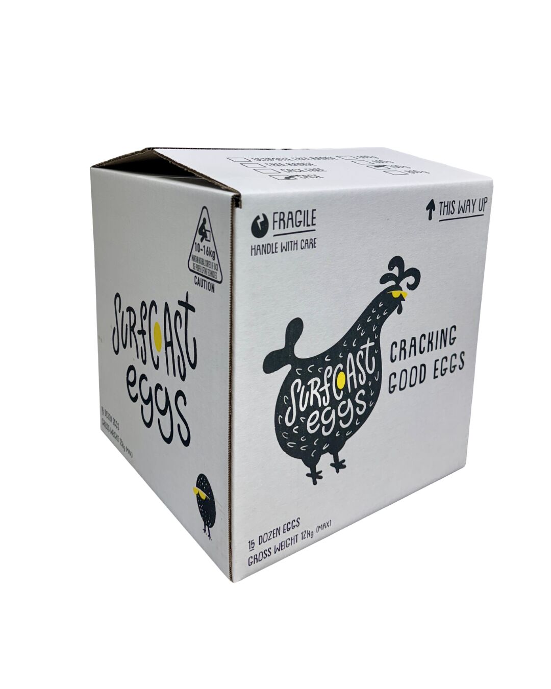 Eggs, 600gm Caged 15 Dozen FILLER Surf Coast