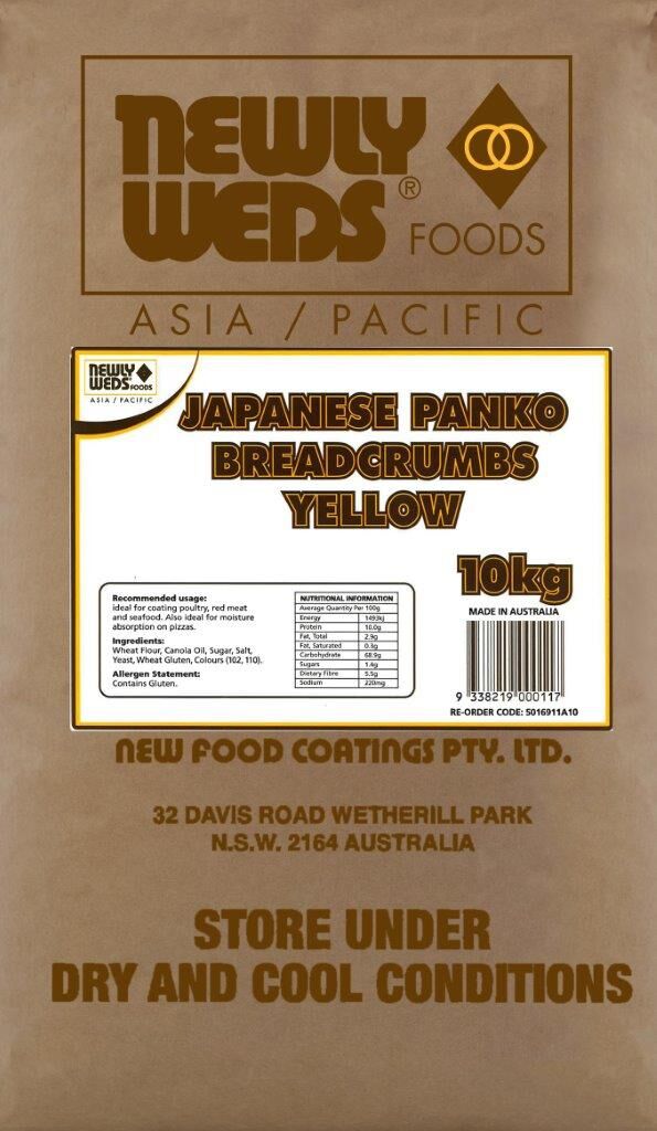 Breadcrumbs, Japanese Yellow Panko 10Kg Newlyweds