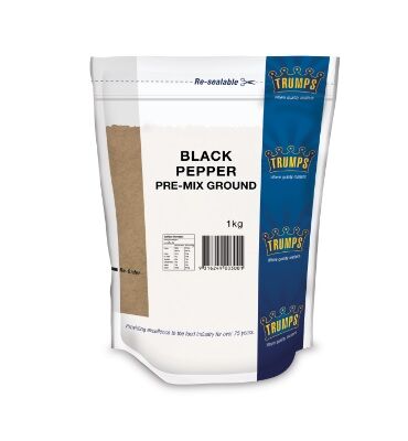 Pepper, Ground Black Pre Mix 1Kg Trumps