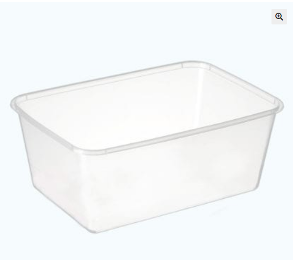 Huhtamaki Plastic Rectangular Container Freezable