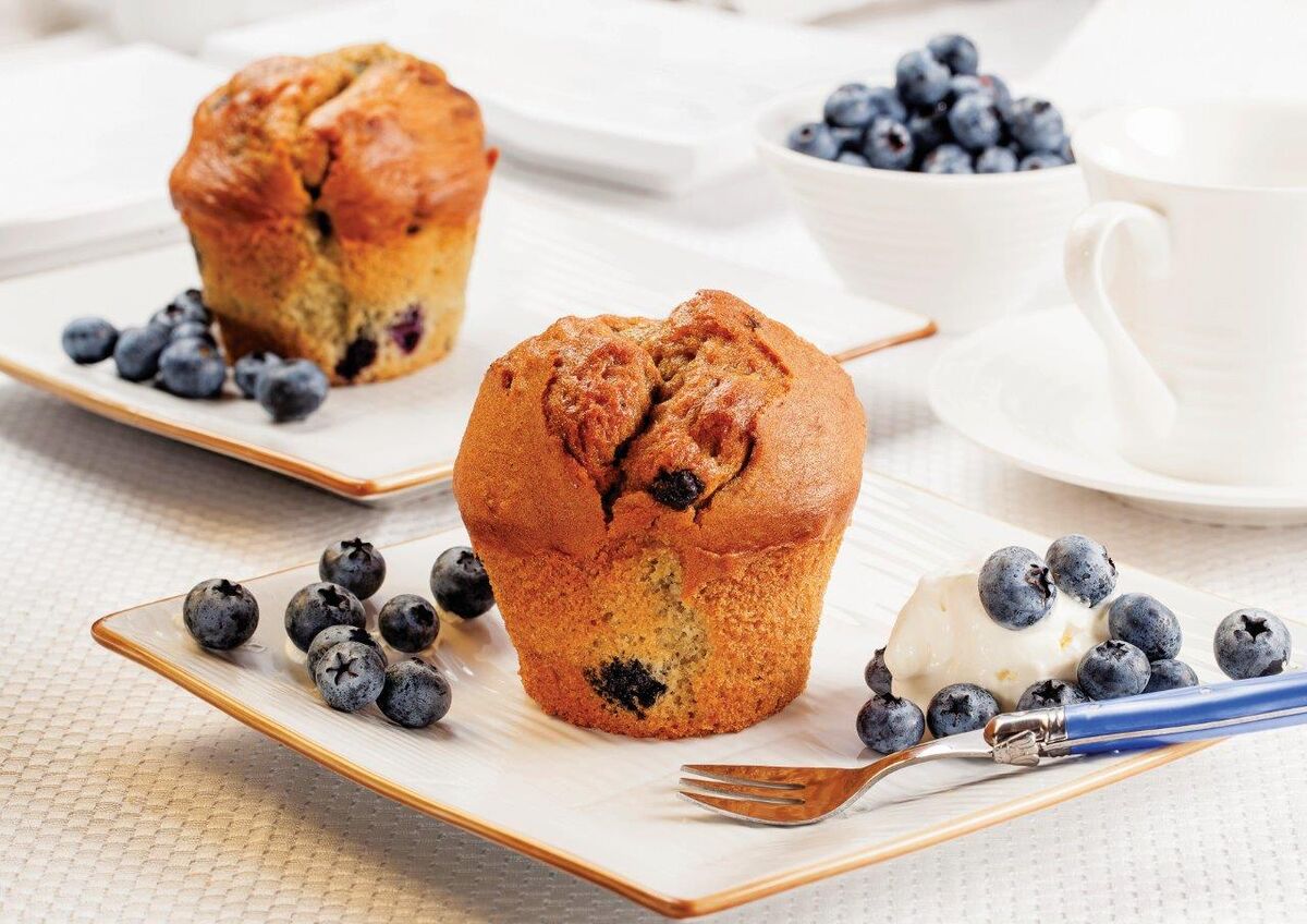 Muffins, 1-367 Blueberry Gluten Free (6) Priestley’s (GF) (H)