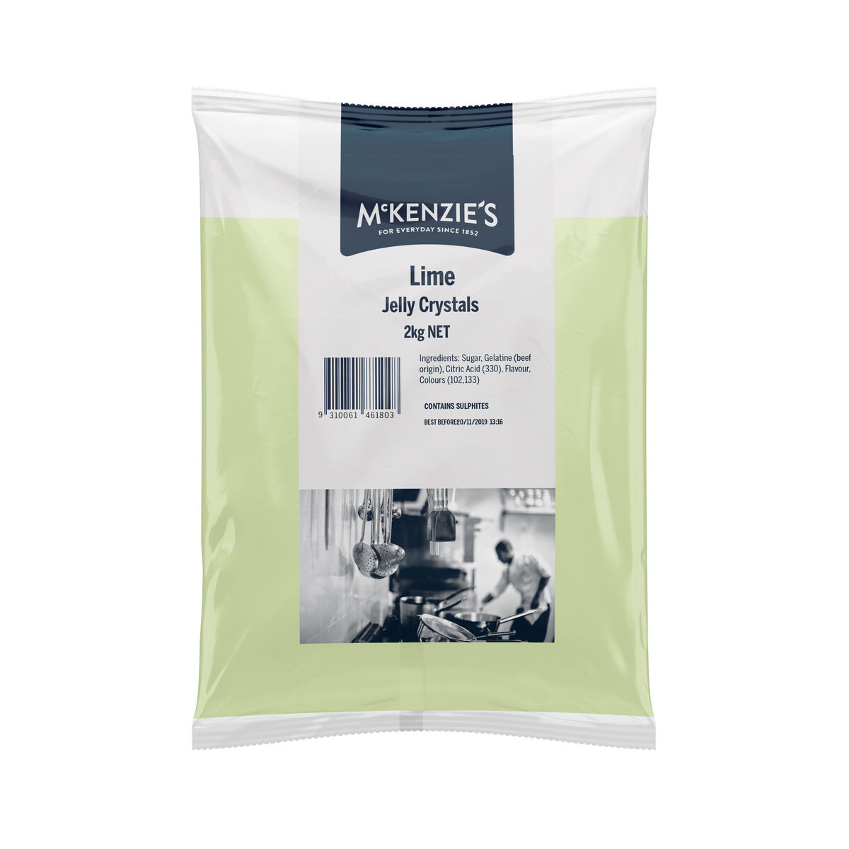 Jelly Powder Lime 2Kg McKenzies (GF)