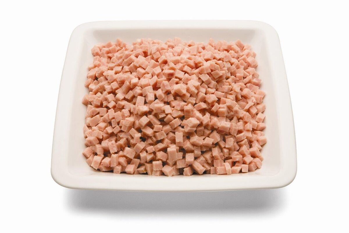 Bacon, Pieces Rindless Diced GF 2Kg Castle (90120) (GF)