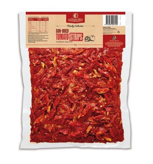 Tomatoes, Sundried Ready to Eat Strips 1kg Sandhurst (VG) (GF) (H)