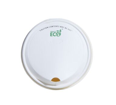 Lids to Suit All Truly Eco Cups – White Paper Sipper 90mm (50)