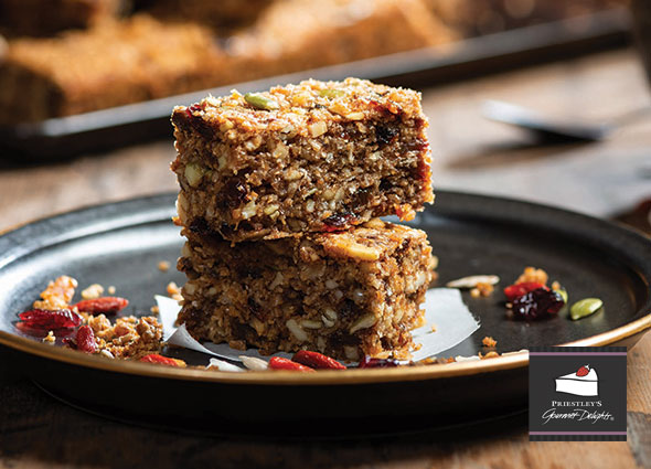 Priestley's Gourmet Delights Vegan Fruit & Grain Slice