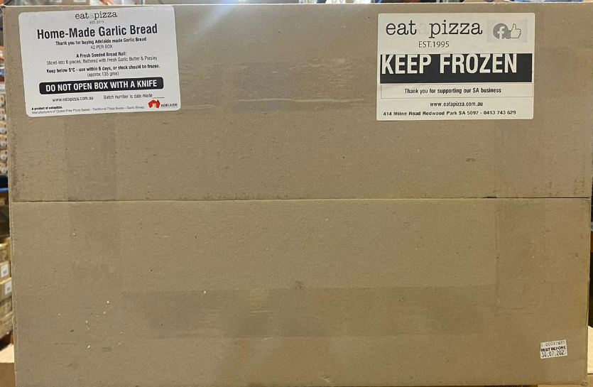 Eat Pizza Seeded Garlic Bread