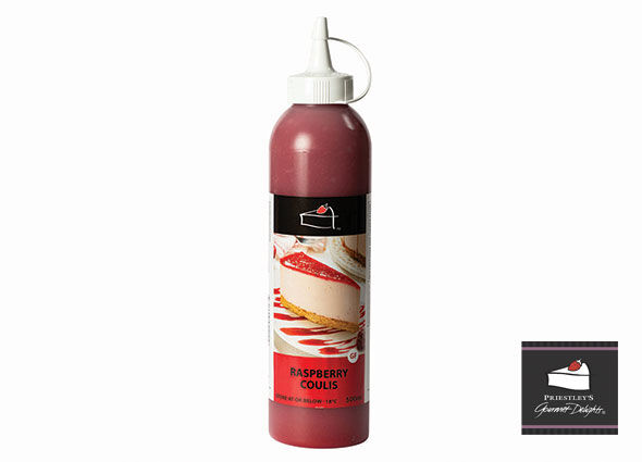 Dessert Sauce, Raspberry Coulis 500gm Chefs Pride (GF)