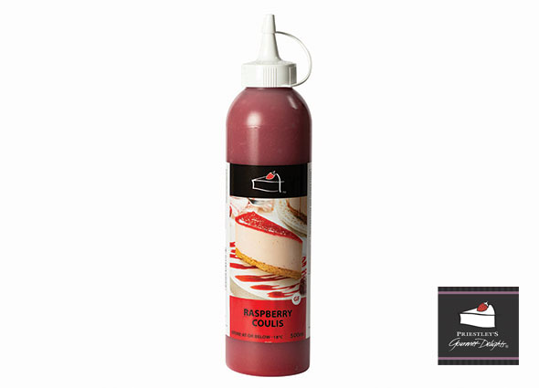 Dessert Sauce, Raspberry Coulis 500gm Chefs Pride (GF)