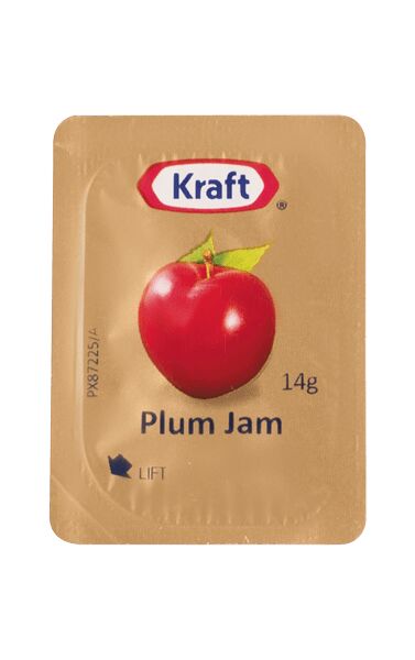 Jam, Plum 75x14gm Kraft Portions