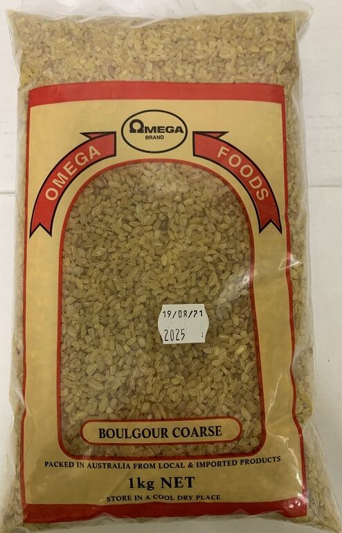 Cracked Wheat, Coarse Boulgour 1Kg Omega