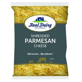 Cheese**Shredded Parmesan 1kg Real Dairy