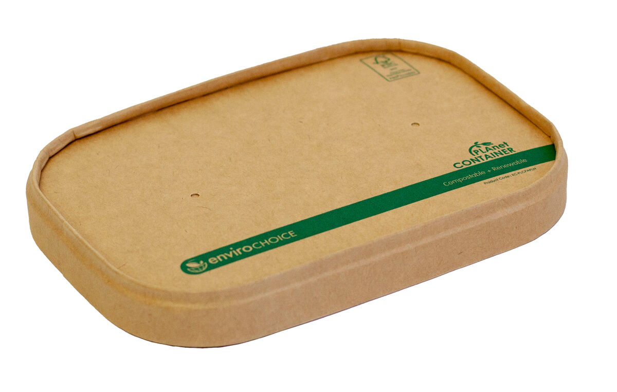 Lids**To Suit Paperboard 500ml To 1000ml Container EC-PLCPPL (300) Clear Envirochoice