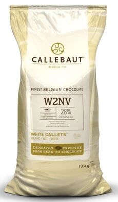Chocolate, Finest Belgian White Callets 28% 2.5Kg Callebaut