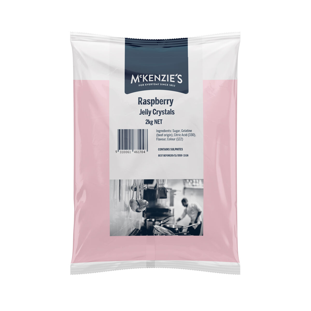 Jelly Powder Raspberry 2Kg McKenzies (GF)
