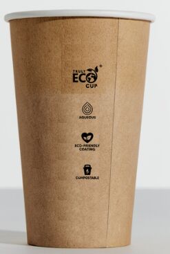 Cups, Coffee 12oz Single Wall KRAFT (50) Truly Eco