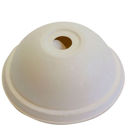Lids, Domed Bagasse Suits 12-24oz Milkshake Cups (50 Lids/Sleeve) Envirochoice