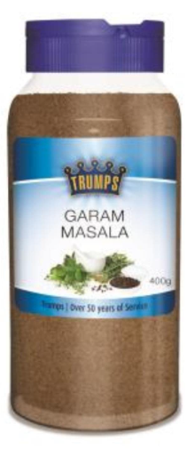 Garam Masala, 400g Cannister Trumps (H) (VG)