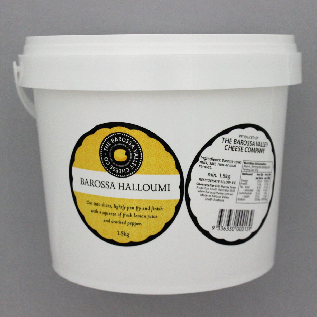 Cheese, Haloumi 1.5Kg Barossa Valley Cheese Co (GF)