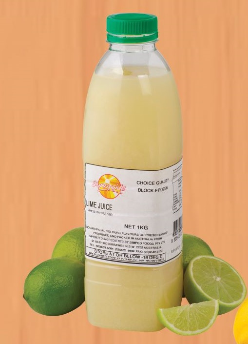 Lime Juice, FROZEN 1L Sunnyside (GF) (H) (VG)