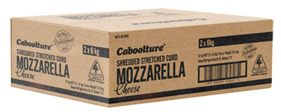 Cheese, Shredded Diced Mozzarella Caboolture 2x6kg (H)