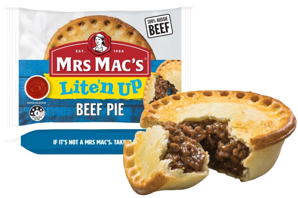 Mrs Mac's Beef Pie Lite'n Up