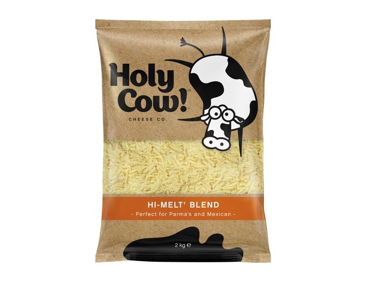 Cheese, Hi-Melt Blend Shredded 2kg Holy Cow (3112119) (H)