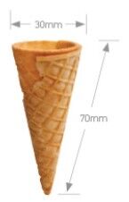 Ice Cream Cone Waffle Mini Flat Top Sugar (720) Altimate (VG) (H)