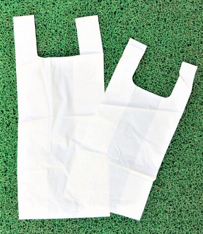 Plastic, Carry Bags Large Compostable Singlet (100)