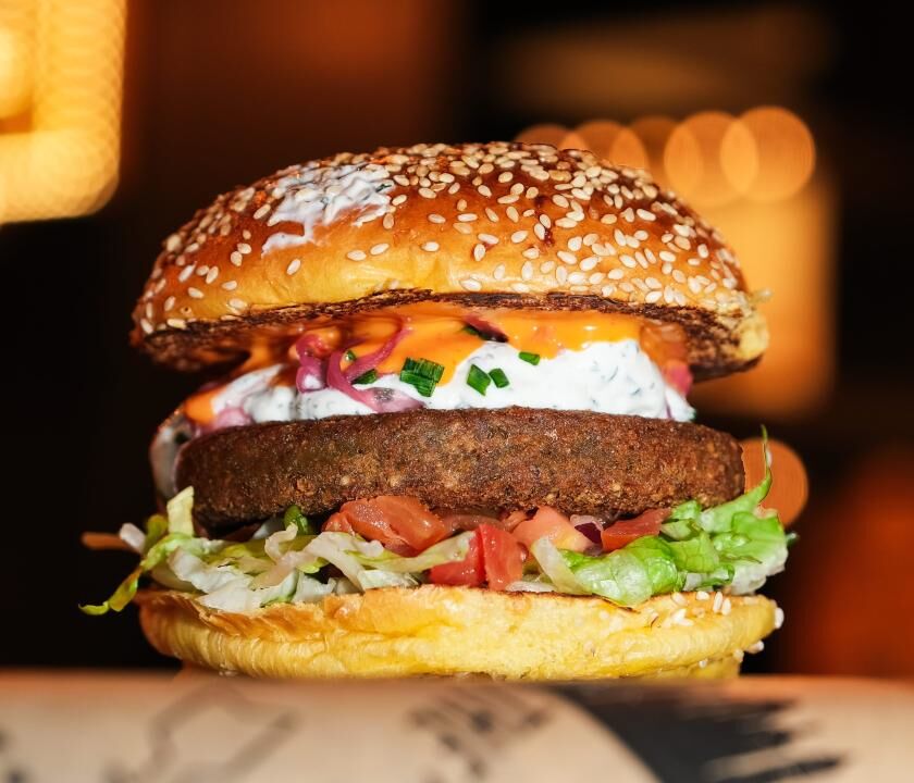 Falafel, Traditional Burger Cooked, Gofalafull 8x120g INNER (GF) (VG)