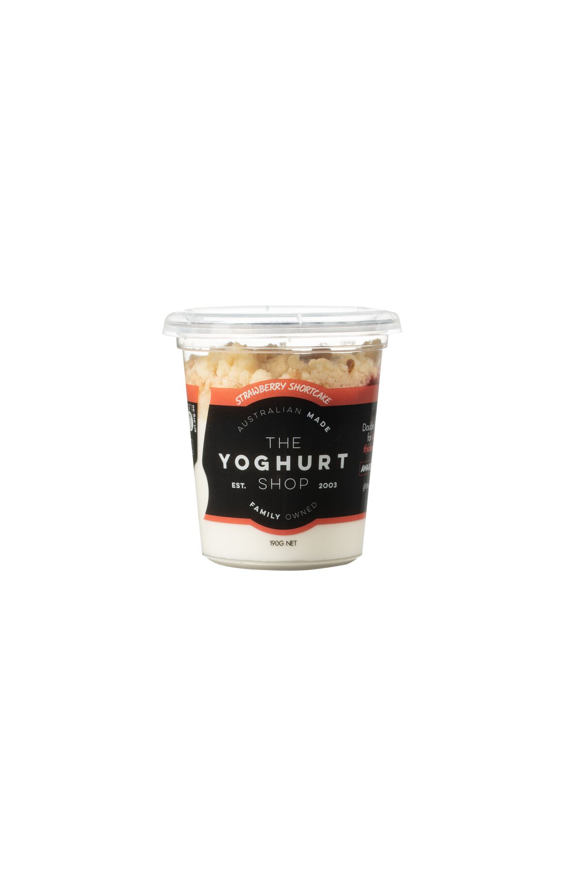 Yoghurt**Strawberry Shortcake 6x190g The Yoghurt Shop (H)