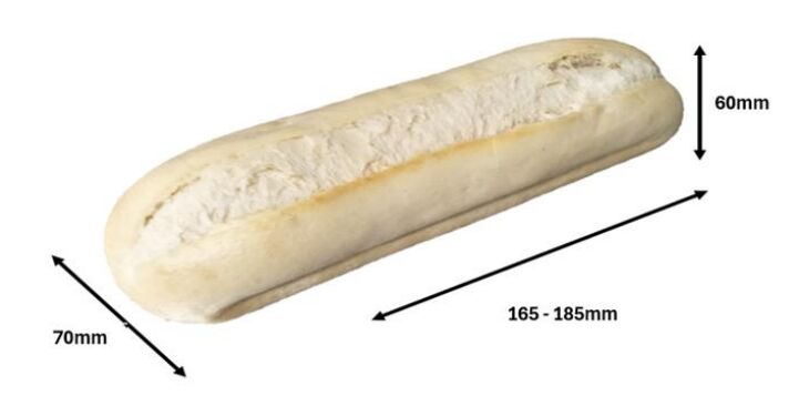 Garlic Bread 7″ Sub 5647 48x90g Twin Loaf AGB