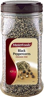 Pepper, Black Cracked Fine 420gm Masterfoods