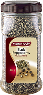 Pepper, Black Cracked Fine 420gm Masterfoods