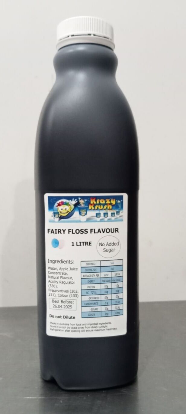 Granita, Fairy Floss Flavour 1L Krazy Krush