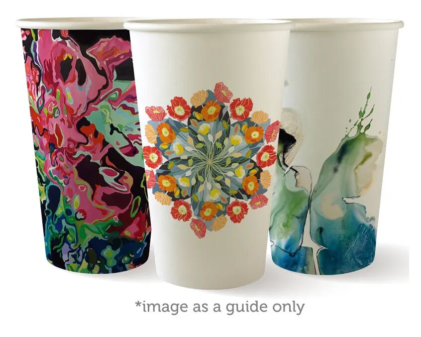 Cups** Coffee Art Series Single Wall 510ml BioCup (20X50) BioPak