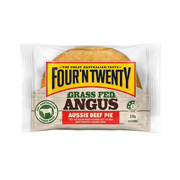 Pies, Chunky Angus Aussie Beef Wrapped 12x175gm 4’N’20