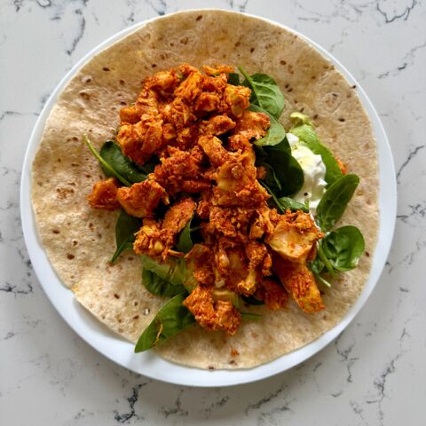Chicken, Breast FRESH Tandoori Shredded 1kg, Our Kitchen (GF) (H)