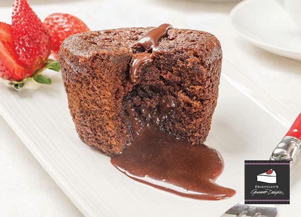 Cake,1-328 Individual Chocolate Ooze (6) Priestley’s (H)