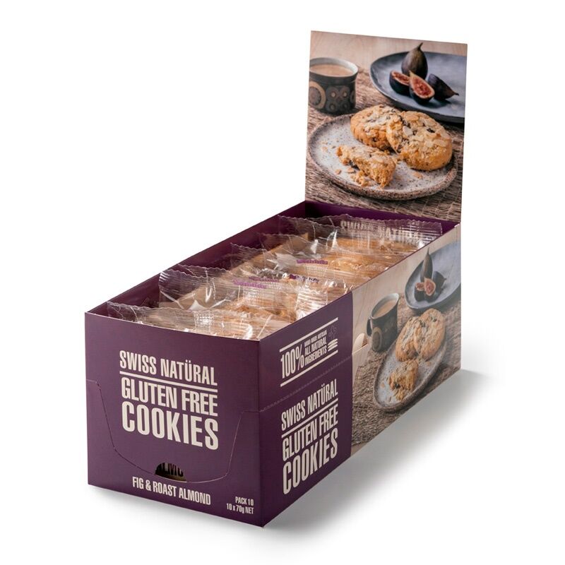 Biscuits**Fig & Almond Cookies 30x70gm Riviera (GF)