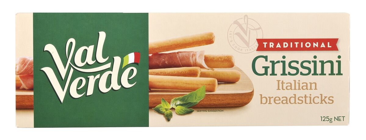 Bread Sticks, Grissini 12x125gm Carton (VG)