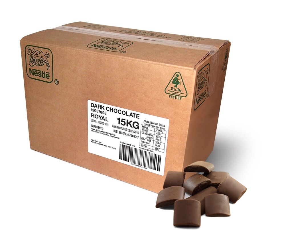 Chocolate**Royal Dark Couveture Kibble 15Kg Nestle
