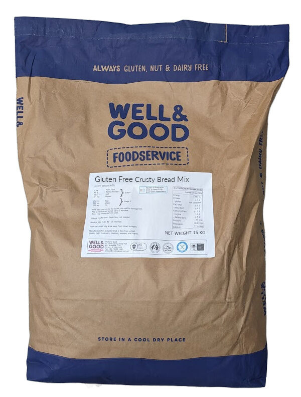 Bread Mix, Crusty Gluten Free 15kg, Well & Good