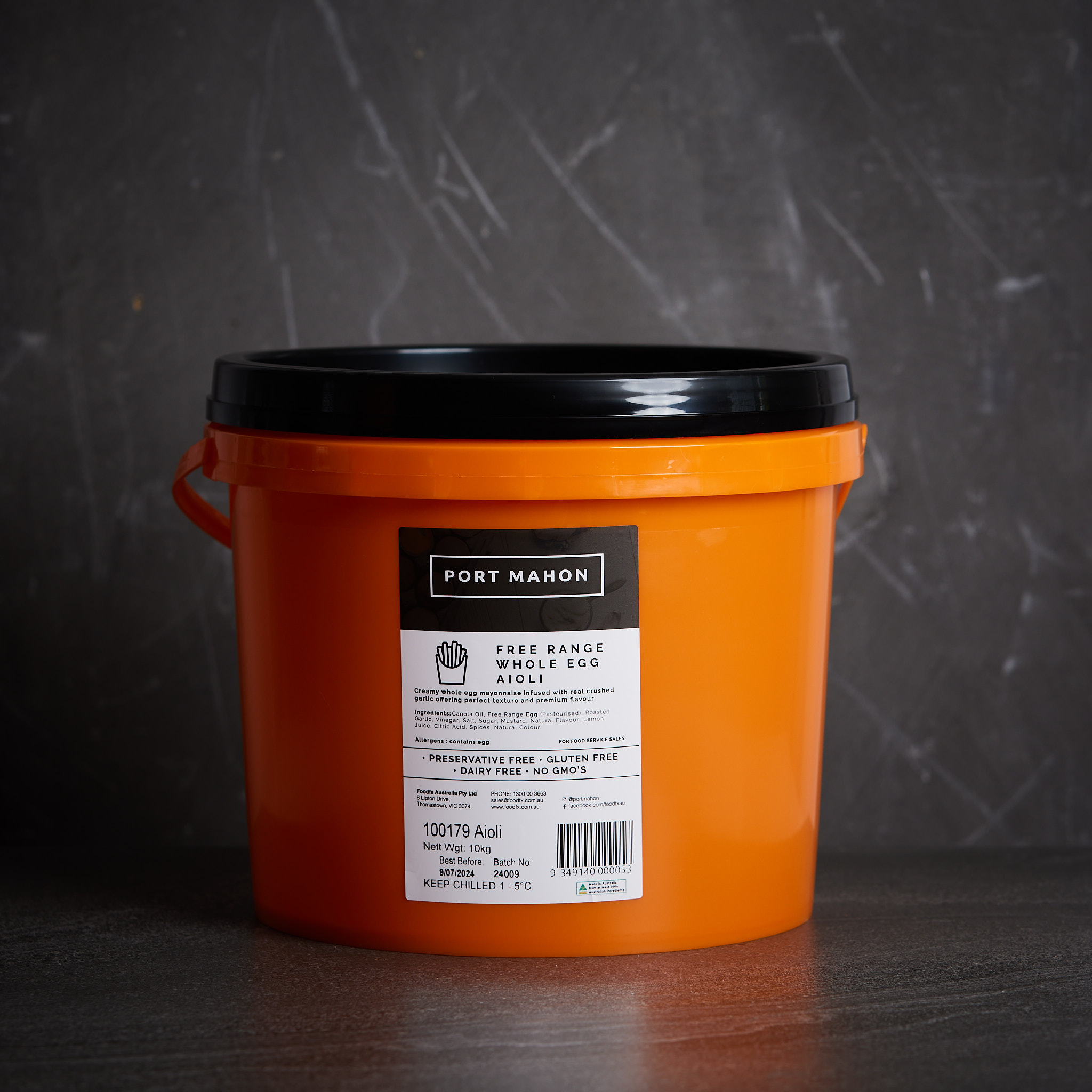 Port Mahon Aioli Free Range Whole Egg