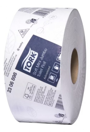 Tork Toilet Roll Soft 2-Ply Mini Jumbo