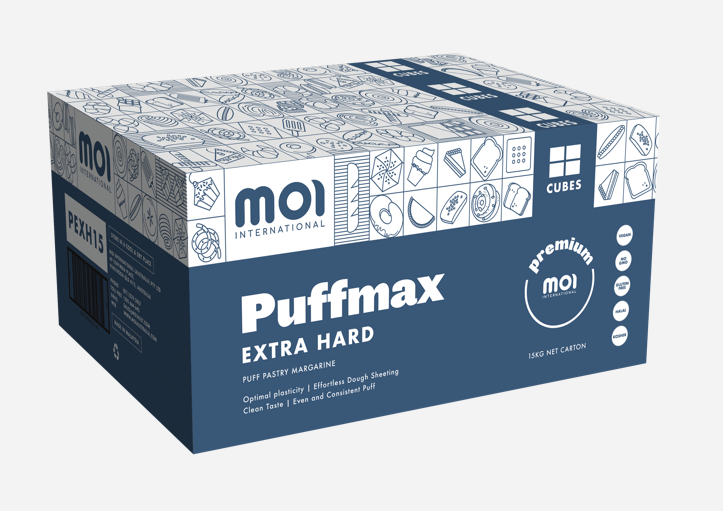 Margarine, Puffmax Cubes Extra Hard Pastry (PEXH15) 15Kg MOI (GF) (H) (V)