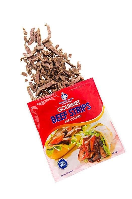 Beef Strips, 1Kg Specialty Cooked