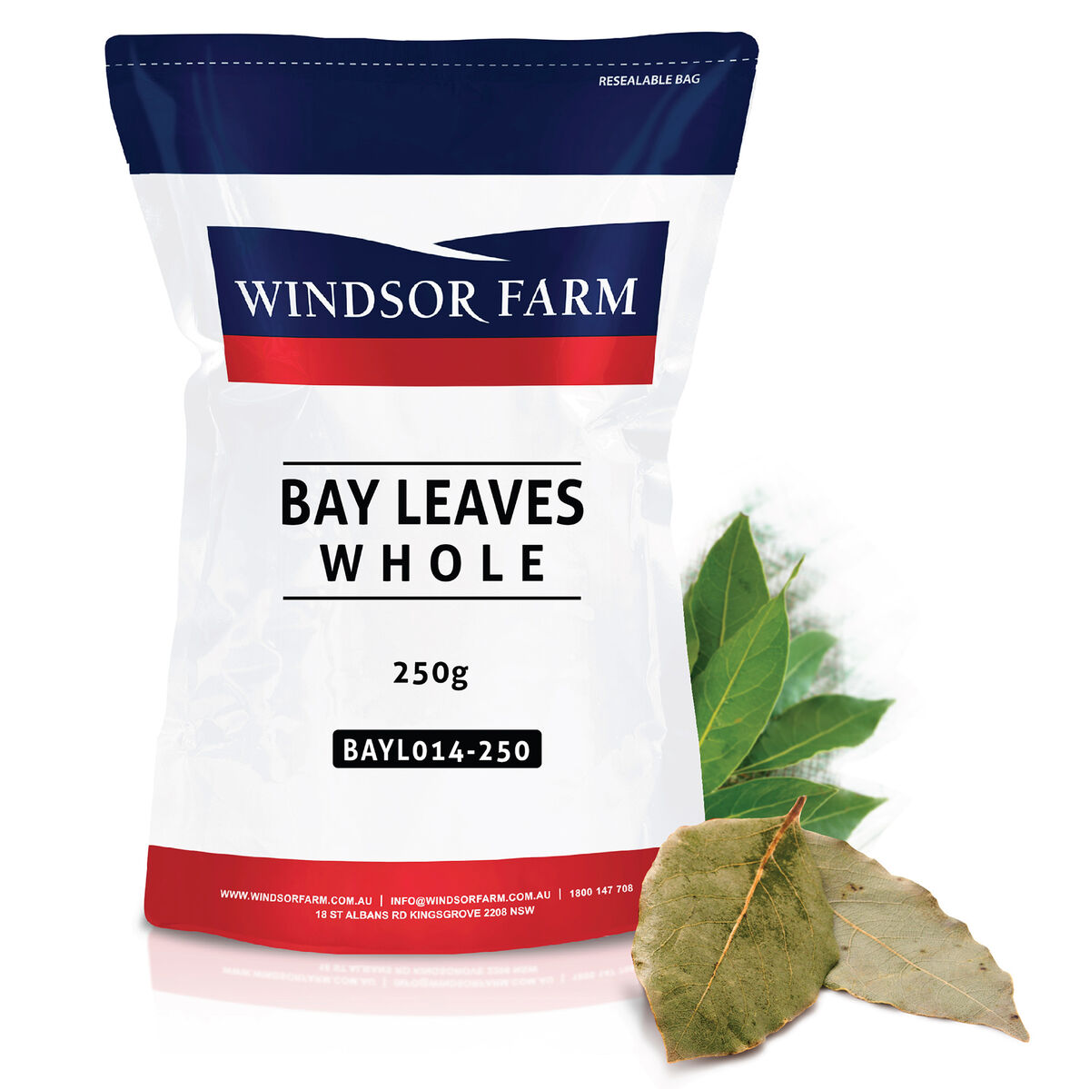 Bay Leaves Whole 250gm Windsor Farm