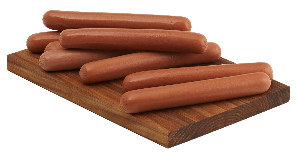 Hot**Dogs, American 7.5″ Skinless Hans 2.5Kg (14150) (GF)